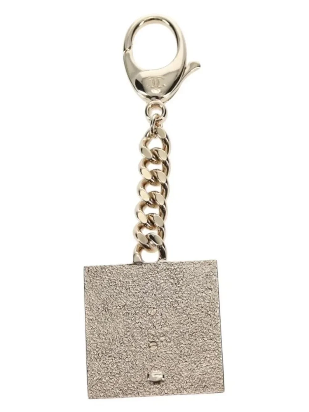 CHANEL Key Holder metal Gold CC Auth 139035SAM